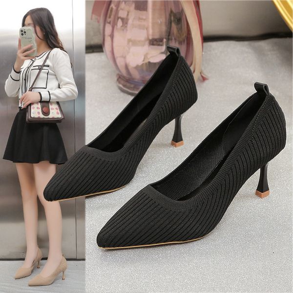 dress shoes 2023 women's spring and autumn korean edition versatile black light mouth pointed thin heel high single shoe 230803
dress shoes 2023 women's spring and autumn korean edition versatile black light mouth pointed thin heel high single shoe 230803