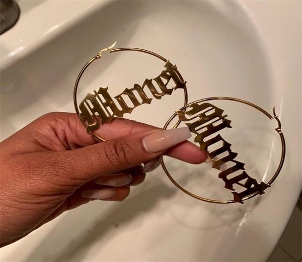 old english big hoop earrings for women custom jewelry stainless steel personalized name earings christmas gift aros mujer oreja 21514150, Golden;silver
old english big hoop earrings for women custom jewelry stainless steel personalized name earings christmas gift aros mujer oreja 21514150, Golden;silver
