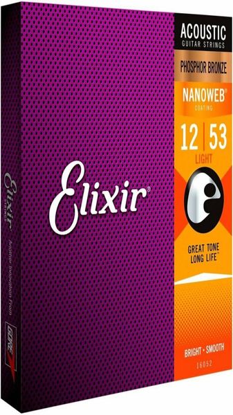 3pcs elixir 16052 phosphor bronze light acoustic guitar strings 012 0539628335 
3pcs elixir 16052 phosphor bronze light acoustic guitar strings 012 0539628335