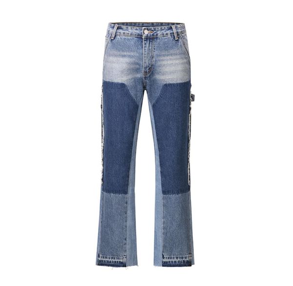 high street patchwork black jeans pants for men straight casual sashes pockets denim trousers6492903, Blue
high street patchwork black jeans pants for men straight casual sashes pockets denim trousers6492903, Blue