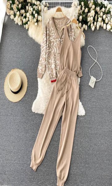 women039s two piece pants casual women knitted 3 set spring autumn knit tank ong sleeve buttons sweater cardiganelastic w8645728, White
women039s two piece pants casual women knitted 3 set spring autumn knit tank ong sleeve buttons sweater cardiganelastic w8645728, White