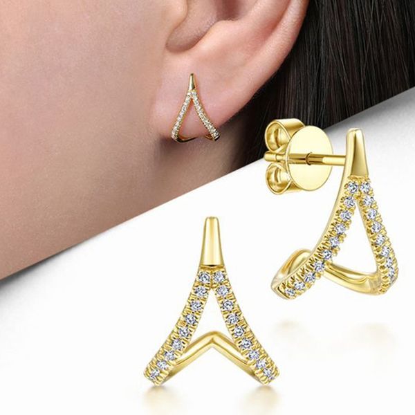 simple stylish women's stud earrings daily wear ear accessories modern fashion female jewelry with cubic zircon wholesale, Golden;silver
simple stylish women's stud earrings daily wear ear accessories modern fashion female jewelry with cubic zircon wholesale, Golden;silver