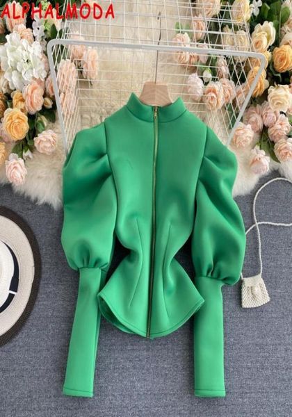 alphalmoda new stylish puff sleeve zipper cardigans women trendy bubble sleeve slim fit fashion solid jacket cute outfit3724211, Black
alphalmoda new stylish puff sleeve zipper cardigans women trendy bubble sleeve slim fit fashion solid jacket cute outfit3724211, Black