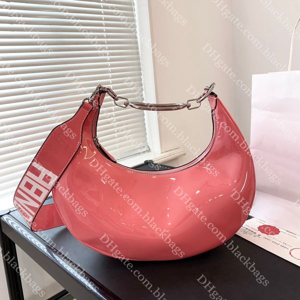 patent leather handbag designer half moon bag crescent shoulder bag for women classic hobo tote bags
patent leather handbag designer half moon bag crescent shoulder bag for women classic hobo tote bags