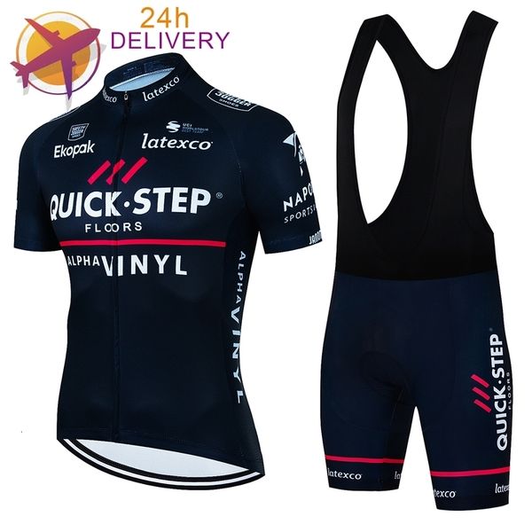 Image of Cycling Jersey Sets Quick Step Pro Summer Set Bicycle Jerseys Breathable Mountain Bike Clothing Maillot Ropa Ciclismo 230803
