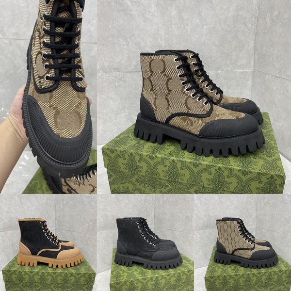 36-47 big designer desert boots lace up ankle combat boot men women monograms jacquard web textile canvas rubber platform booties chunky int, Black
36-47 big designer desert boots lace up ankle combat boot men women monograms jacquard web textile canvas rubber platform booties chunky int, Black