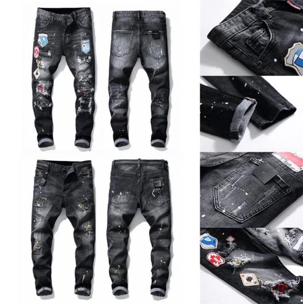 21ss sell mens designer jeans distressed ripped slim fit motorcycle biker denim for men s fashion mans black pants4166779, Blue
21ss sell mens designer jeans distressed ripped slim fit motorcycle biker denim for men s fashion mans black pants4166779, Blue