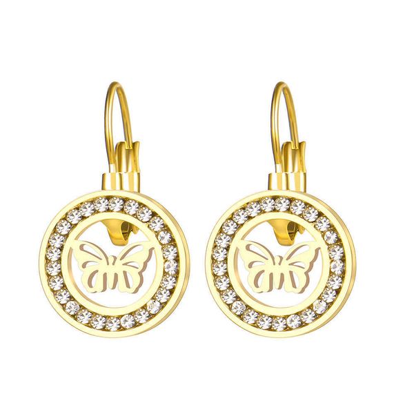 charm stainless steel earrings trend butterfly zircon crystal fashion charm earrings for women jewelry party gifts r230804, Golden
charm stainless steel earrings trend butterfly zircon crystal fashion charm earrings for women jewelry party gifts r230804, Golden