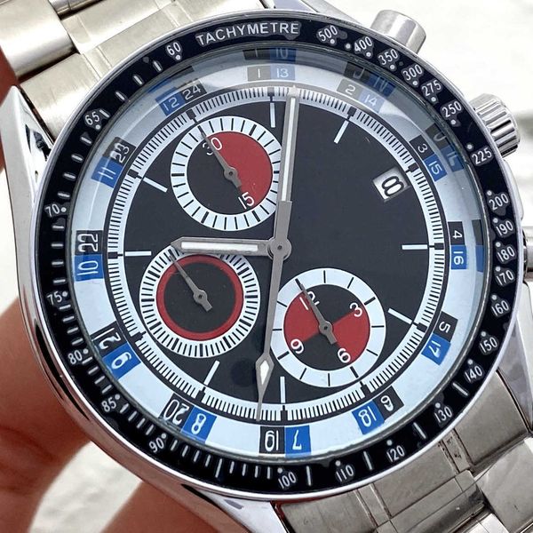 watches european brand six needle full function quartz timing men's business stainless steel strap fashion watch, Silver
watches european brand six needle full function quartz timing men's business stainless steel strap fashion watch, Silver