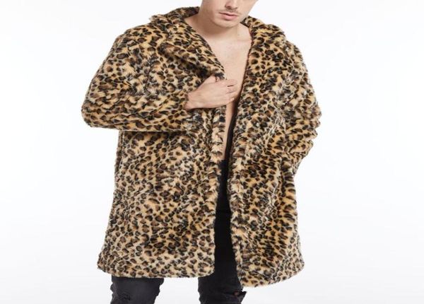 man winter keep warm faux fur coat plus size loose fashion long sleeve leopard print thicken imitation fur turndown collar coat4005117, Black
man winter keep warm faux fur coat plus size loose fashion long sleeve leopard print thicken imitation fur turndown collar coat4005117, Black