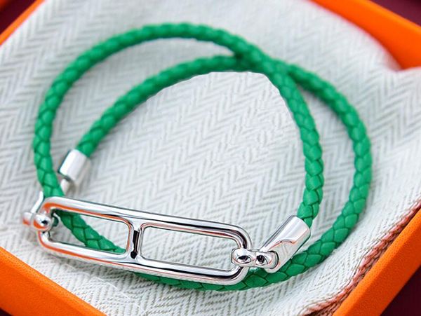 realfine888 3a hm bracelets in 05 green leather strap bracelet with gold/silver/rose gold h iconic jewelry luxury designer for woman with bo, Black
realfine888 3a hm bracelets in 05 green leather strap bracelet with gold/silver/rose gold h iconic jewelry luxury designer for woman with bo, Black