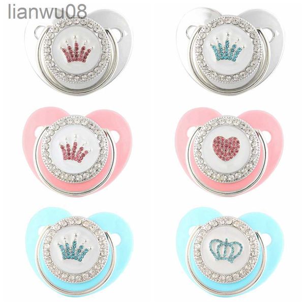 pacifiers# bling pink princess crown rhinestones baby pacifier lollipop elegant infant heart dummy cocka chupeta baby shower gift x0804
pacifiers# bling pink princess crown rhinestones baby pacifier lollipop elegant infant heart dummy cocka chupeta baby shower gift x0804