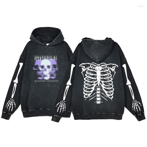 men's hoodies acid washed anime hoodie men fashion sweatshirts skeleton printing winter streetwear oversized y2k loose casual pullovers, Black
men's hoodies acid washed anime hoodie men fashion sweatshirts skeleton printing winter streetwear oversized y2k loose casual pullovers, Black