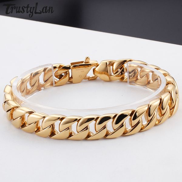 charm bracelets gold plated stainless steel miami cuban curb link men classic friends mens jewelry accessories 230803, Golden;silver
charm bracelets gold plated stainless steel miami cuban curb link men classic friends mens jewelry accessories 230803, Golden;silver
