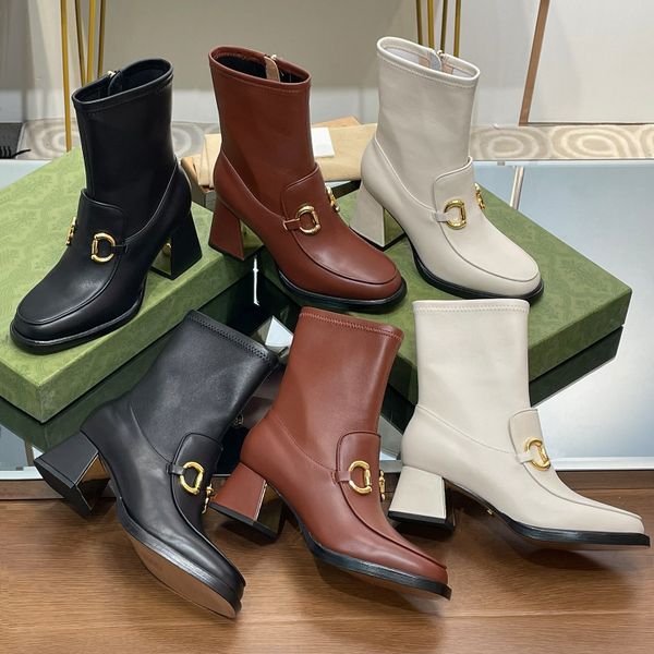 designer women boots luxury brand .5cm boot winter genuine leather coarse high heel shoes luxury fashion boots chunky heeled booties size 3, Black
designer women boots luxury brand .5cm boot winter genuine leather coarse high heel shoes luxury fashion boots chunky heeled booties size 3, Black