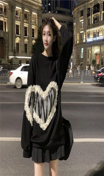 women039s hoodies sweatshirts sweater autumn and winter minority love design sense bottomed shirt loose medium long 722756, Black
women039s hoodies sweatshirts sweater autumn and winter minority love design sense bottomed shirt loose medium long 722756, Black