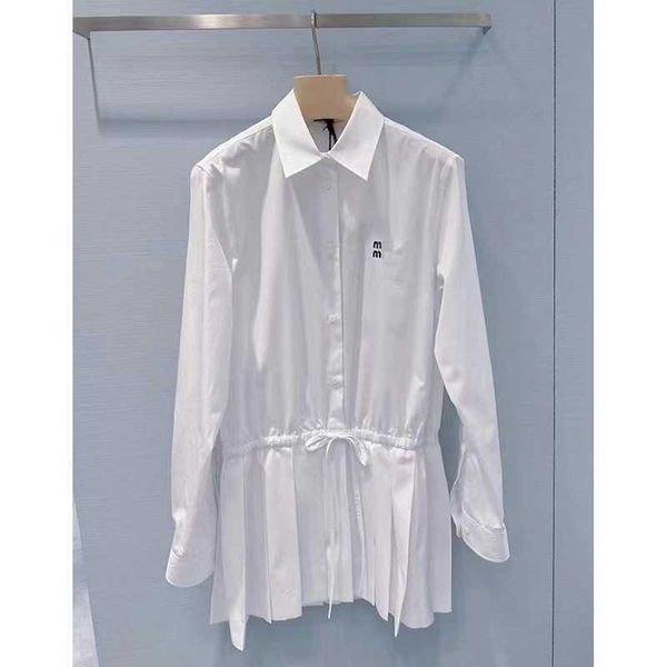 2023 summer new french celebrity little fragrance design sense lace up waist white shirt dress, Black;gray
2023 summer new french celebrity little fragrance design sense lace up waist white shirt dress, Black;gray