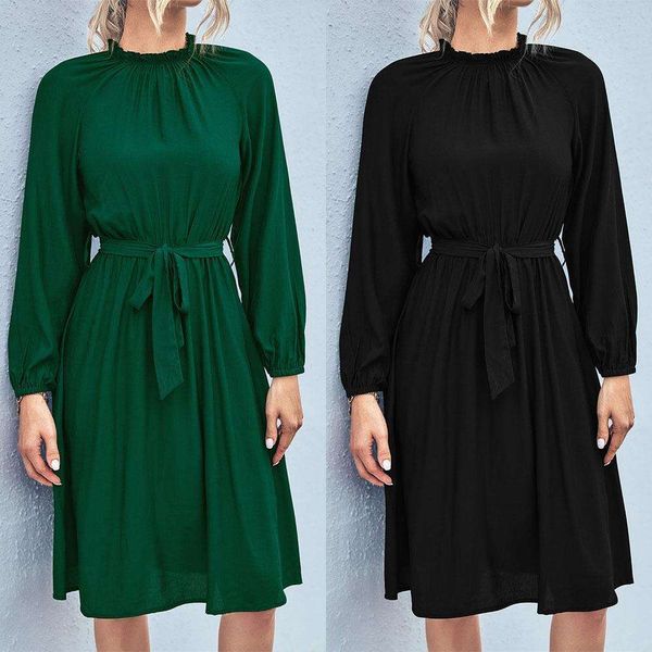 autumn and winter womens clothing selling classic pure color raglan sleeves lace up dress, Black;gray
autumn and winter womens clothing selling classic pure color raglan sleeves lace up dress, Black;gray