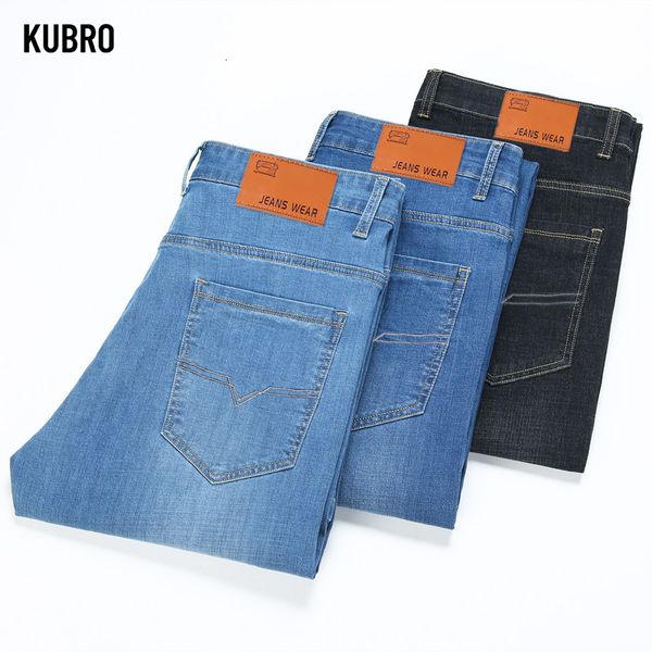 men s jeans kubro straight loose lightweight stretch classic style business casual young fashion thin denim pants 230804, Blue
men s jeans kubro straight loose lightweight stretch classic style business casual young fashion thin denim pants 230804, Blue