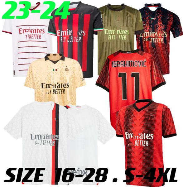 ibrahimovic 22 23 24 soccer jersey ac milans giroud de ketelaere r leao tonali theo 2023 2024 man kids football shirt home away third 4th, Black
ibrahimovic 22 23 24 soccer jersey ac milans giroud de ketelaere r leao tonali theo 2023 2024 man kids football shirt home away third 4th, Black
