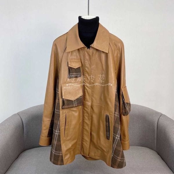 bby winter sheepskin coat women leather jackets tb stripe zipper trench coat burb designer jacket long leather warm windbreaker, Black
bby winter sheepskin coat women leather jackets tb stripe zipper trench coat burb designer jacket long leather warm windbreaker, Black