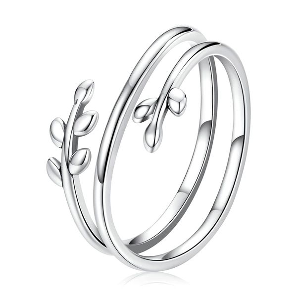 925 sterling silver simple multi-layer leaf adjustable ring lucky leaves statement ring for women promise ring fashion jewelry
925 sterling silver simple multi-layer leaf adjustable ring lucky leaves statement ring for women promise ring fashion jewelry
