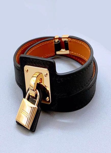 brand jewerlry real leather bracelet for women lock pendant double tour leather7167311, Golden;silver
brand jewerlry real leather bracelet for women lock pendant double tour leather7167311, Golden;silver