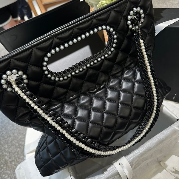 stylish womens shoulder bag calfskin pearl handle luxury handbags classic black hardware metal c buckle armpit multi chain crossbody bag sho
stylish womens shoulder bag calfskin pearl handle luxury handbags classic black hardware metal c buckle armpit multi chain crossbody bag sho
