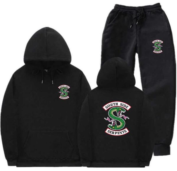 streetwear fleece riverdale hoodie and pants autumn winter hoodie sweatshirt men women south side serpents sweatpants suit x06102318083, Gray
streetwear fleece riverdale hoodie and pants autumn winter hoodie sweatshirt men women south side serpents sweatpants suit x06102318083, Gray