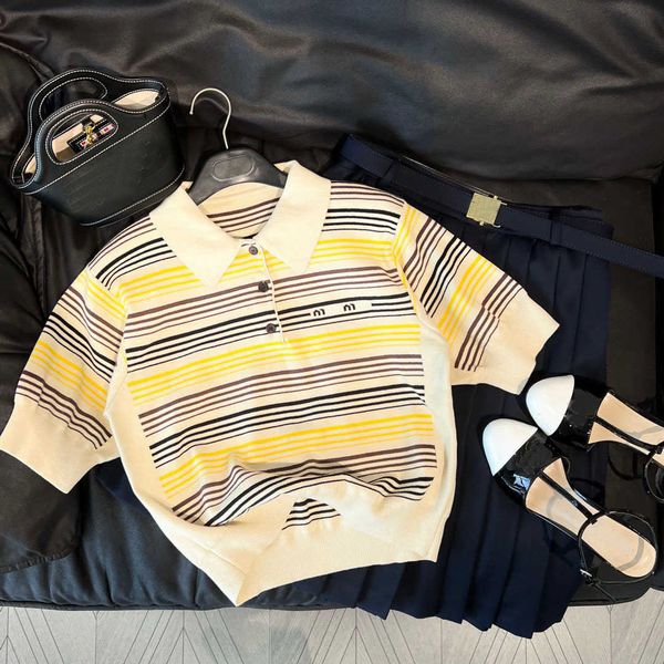 2023 shenzhen summer new contrasting stripe elastic slim fit versatile knitted for women, White;black
2023 shenzhen summer new contrasting stripe elastic slim fit versatile knitted for women, White;black
