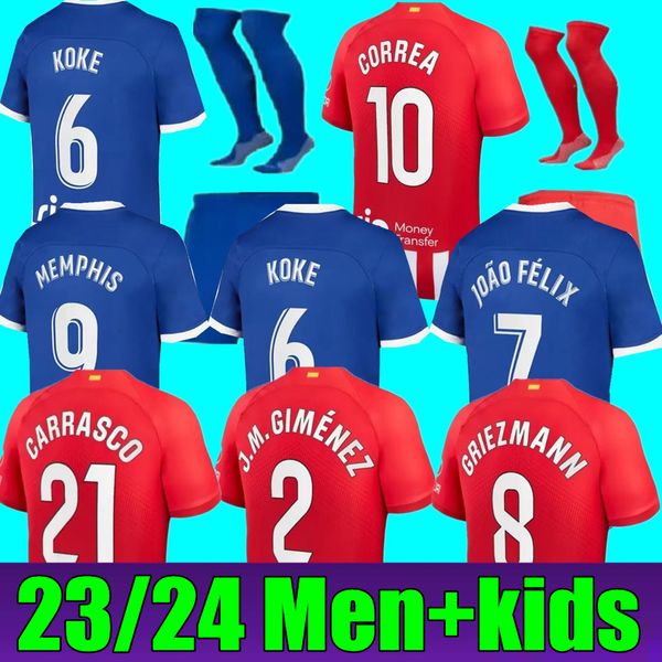 120th men kids kits soccer jerseys 23 24 joao felix atletico madrids morata m. llorente 2023 2024 correa memphis camiseta football shirt gri, Black;yellow
120th men kids kits soccer jerseys 23 24 joao felix atletico madrids morata m. llorente 2023 2024 correa memphis camiseta football shirt gri, Black;yellow