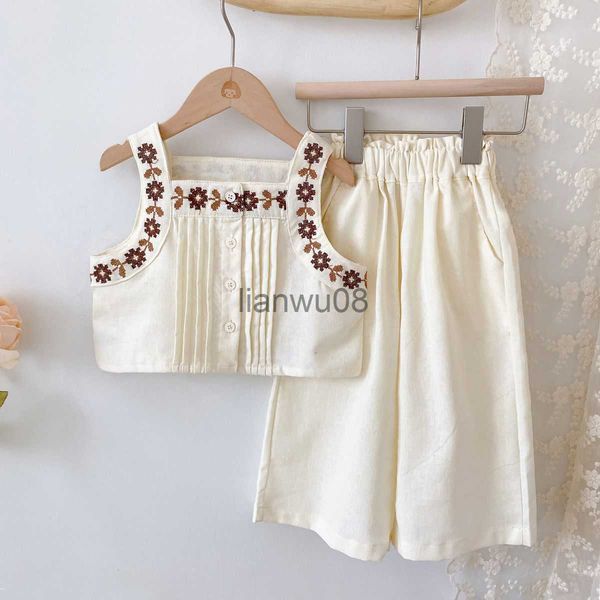 clothing sets 2022 baby girls summer clothing set flowers embroidery vest shirtspants kids children elegant birthday 2pcs suits clothes sets, White
clothing sets 2022 baby girls summer clothing set flowers embroidery vest shirtspants kids children elegant birthday 2pcs suits clothes sets, White