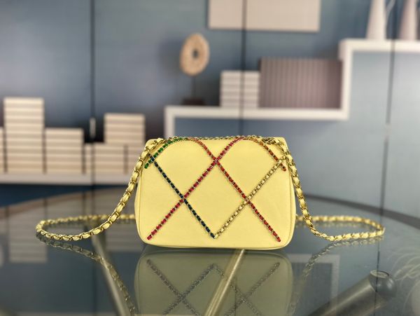 new color designer shopping skew metal colored chain soft shoulder bag woc chain flap leather cowhide strap treatment bag fashion luxury bag
new color designer shopping skew metal colored chain soft shoulder bag woc chain flap leather cowhide strap treatment bag fashion luxury bag