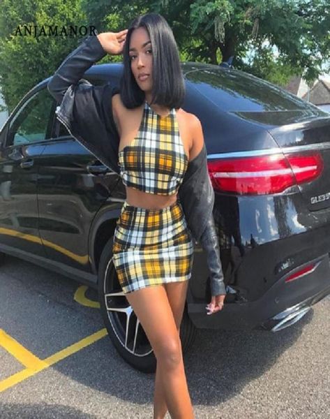anjamanor yellow plaid print 2 piece set womens summer matching sets club outfits crop and skirt short suit d37az72 t2009586206, Gray
anjamanor yellow plaid print 2 piece set womens summer matching sets club outfits crop and skirt short suit d37az72 t2009586206, Gray