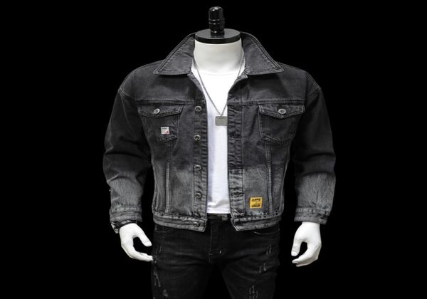 autumn mens denim jacket men trendy casual windbreaker denim jacket male bomber black gray cowboy jeans jackets clothing m5xl2949524, Black;brown
autumn mens denim jacket men trendy casual windbreaker denim jacket male bomber black gray cowboy jeans jackets clothing m5xl2949524, Black;brown