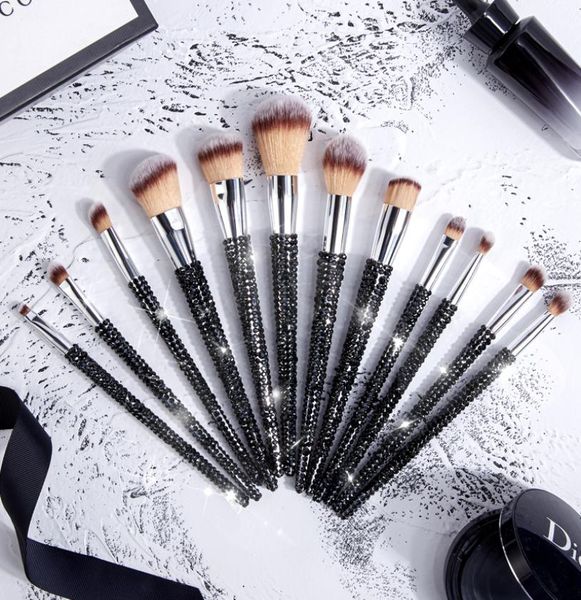 bling 12pcs rhinestone hair diamond glitter with shiny handle makeup brush set for women7499531
bling 12pcs rhinestone hair diamond glitter with shiny handle makeup brush set for women7499531