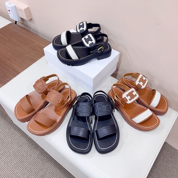 plateau clea triomphe gladiator chunky sandals adjustable buckle ankle-strap flats shoes summer platform luxury designers loafers sandal siz, Black
plateau clea triomphe gladiator chunky sandals adjustable buckle ankle-strap flats shoes summer platform luxury designers loafers sandal siz, Black