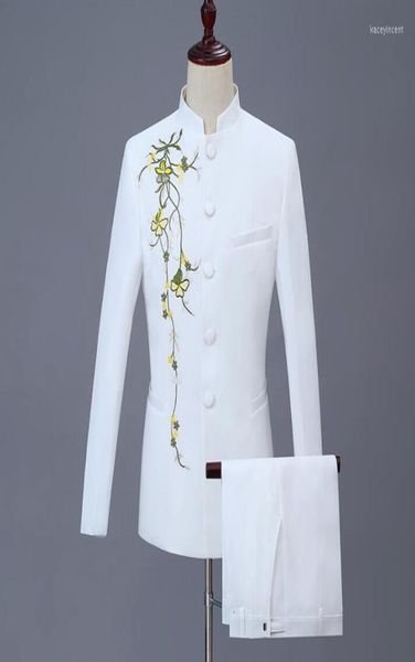 men039s suits singer stage clothing men chinese tunic suit set with pants ethnic mens wedding embroidery formal dress man stand5251784, White;black
men039s suits singer stage clothing men chinese tunic suit set with pants ethnic mens wedding embroidery formal dress man stand5251784, White;black