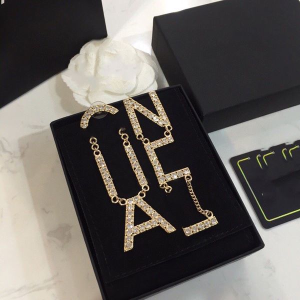 gold tassel designer letters dangle stud ccity long earring silver crystal geometric luxury brand women rhinestone wedding party jewerlry 23, Golden;silver
gold tassel designer letters dangle stud ccity long earring silver crystal geometric luxury brand women rhinestone wedding party jewerlry 23, Golden;silver