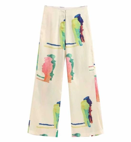 new women popular colorful painting wide leg pants femme leisure zipper trousers office lafy wear casual slim chic pants p603 20119460870, Black;white
new women popular colorful painting wide leg pants femme leisure zipper trousers office lafy wear casual slim chic pants p603 20119460870, Black;white