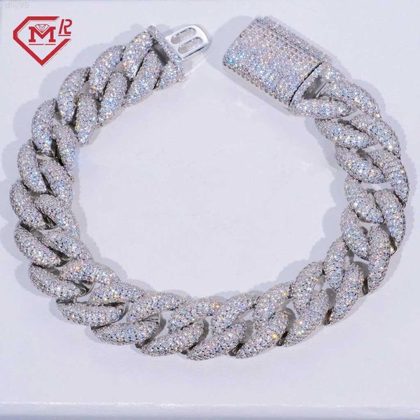 15mm 5 rows iced vvs melee moissanite cuban miami mens bracelet 925 sterling silver link chain bracelet
15mm 5 rows iced vvs melee moissanite cuban miami mens bracelet 925 sterling silver link chain bracelet