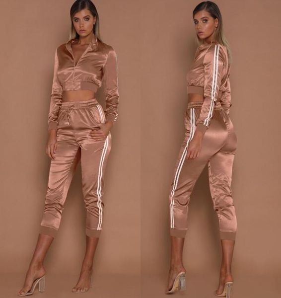 women tracksuits spring summer sports clothing sets short stripes sports jackets crop pants 2pcs suits slim fits casual outfits2171000, Gray
women tracksuits spring summer sports clothing sets short stripes sports jackets crop pants 2pcs suits slim fits casual outfits2171000, Gray