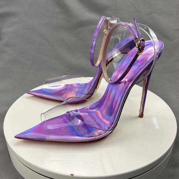 summer designer red bottom shoes fashion laser women transparent pointed toes peep toe high heel sandals stiletto pumps ankle buckles pvc sh, Black
summer designer red bottom shoes fashion laser women transparent pointed toes peep toe high heel sandals stiletto pumps ankle buckles pvc sh, Black