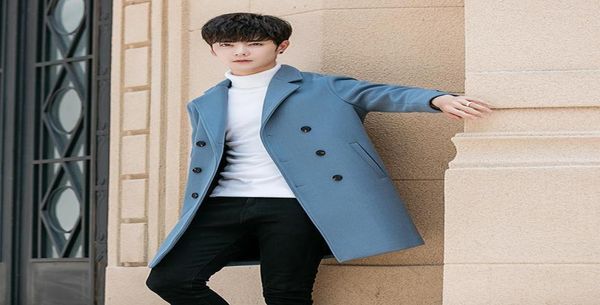 men039s wool blends men double breasted windbreaker coat 2022 casual midlength solid color trench winter warm s2033814, Black
men039s wool blends men double breasted windbreaker coat 2022 casual midlength solid color trench winter warm s2033814, Black