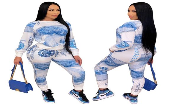 fashion women039s two piece pants suits with blue dollars digital printing style 2 pieces suit tracksuit women spring 6030102, White
fashion women039s two piece pants suits with blue dollars digital printing style 2 pieces suit tracksuit women spring 6030102, White