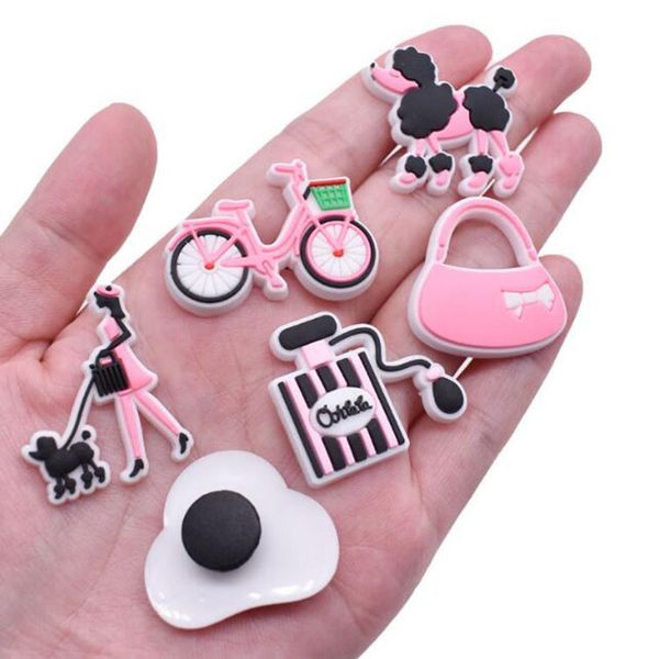 28styles mix drop delivery cartoon pink girl shoe charms clog buckle garden hole accessories diy decoration, White;pink
28styles mix drop delivery cartoon pink girl shoe charms clog buckle garden hole accessories diy decoration, White;pink
