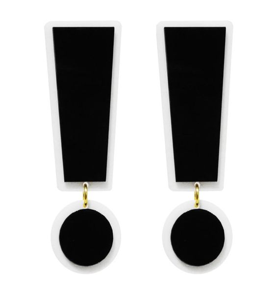 fashion super large black white acrylic symbol exclamation point dangle earring for womens trendy jewelry hyperbole accessories8425954, Silver
fashion super large black white acrylic symbol exclamation point dangle earring for womens trendy jewelry hyperbole accessories8425954, Silver