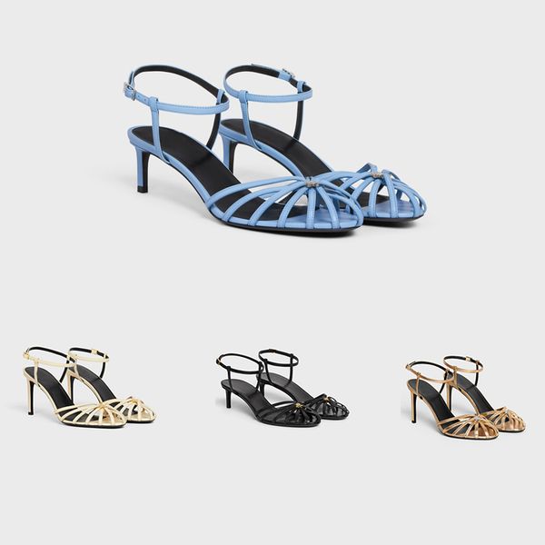 triomphe sandal in calfskin blue women high-heeled shoes spring and summer narrow line sandal luxury lace-up shoes 4.5-6.0cm, Black
triomphe sandal in calfskin blue women high-heeled shoes spring and summer narrow line sandal luxury lace-up shoes 4.5-6.0cm, Black
