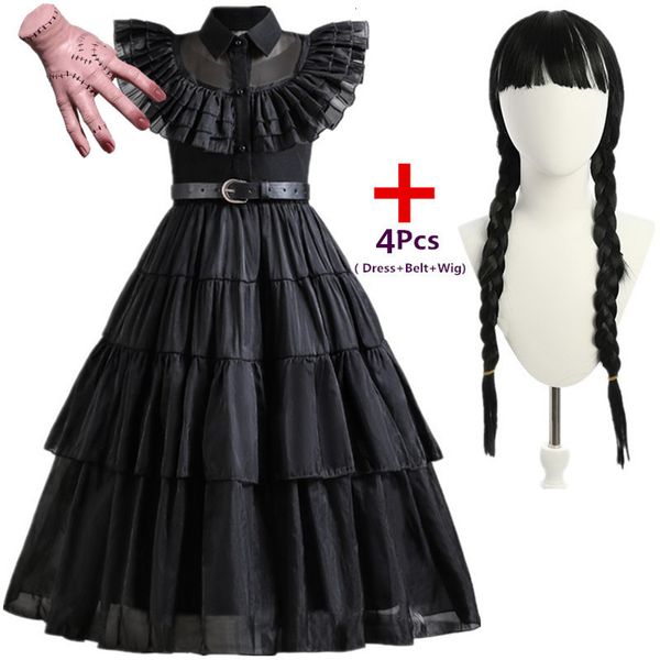 girl's dresses movie wednesday costumes girls birthday princess costume black fancy halloween carnival wednesday cosplay dresses for ki, Red;yellow
girl's dresses movie wednesday costumes girls birthday princess costume black fancy halloween carnival wednesday cosplay dresses for ki, Red;yellow