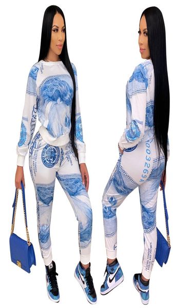 fashion women039s two piece pants suits with blue dollars digital printing style 2 pieces suit tracksuit women spring 5542956, White
fashion women039s two piece pants suits with blue dollars digital printing style 2 pieces suit tracksuit women spring 5542956, White
